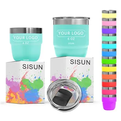 Tasse empilable tasse d'espresso en acier inoxydable